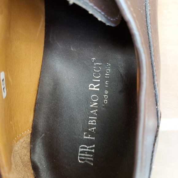 Fabiano Ricci brown leather oxford Derby shoes - Picture 6 of 11